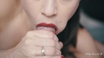 Dreamy blowjob makes me cum 2 times in a row in her mouth