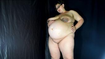 pregnant oil pee milk shaved cunt