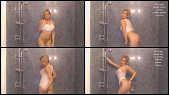 Casssie Wet Tshirt Shower Tease