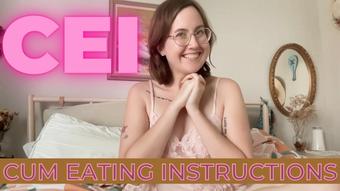 Cum Eating Instructions
