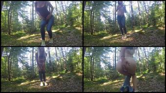 Wet And Masturbating Outdoor