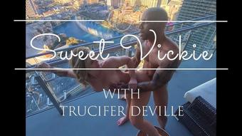 Sweetvickie Bbc Fucks My Pussy On The Balcony