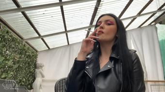 Mistress Glamorous smoking when you worship high heels POV - August 01, 2023