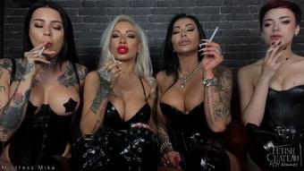 4 Dommes will use you as ashtray POV - February 21, 2023