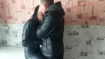 Stepbrother and stepsister kiss hot before fucking hard