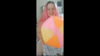 Inflatable beach ball fun - May 23, 2022