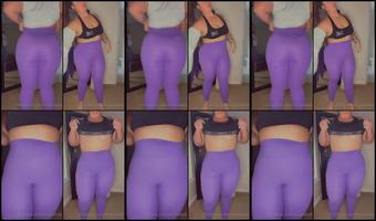 Nocarekali 09 01 2022 2325251526 Sweaty In New Purple Silky Smooth Leggings
