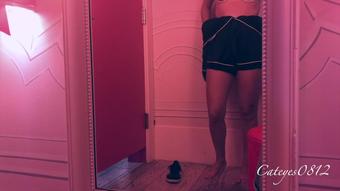 Public Masturbation in Changing Room with My Big Dildo!!!!