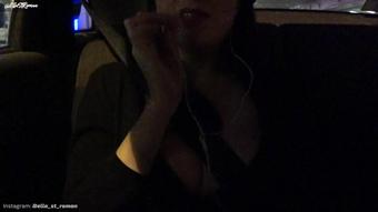 ASMR and JOI in spanish... In an Uber!