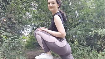 Outdoor yoga pants peeing - November 03, 2020