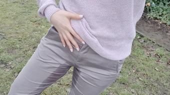 Khaki trousers rural wetting peeing - February 02, 2021