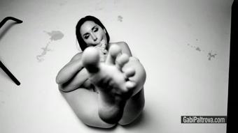 Gabi Paltrova Self Foot Sucking