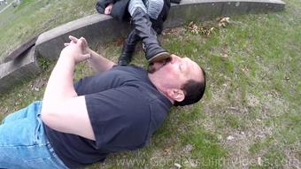 Goddess Lilith Public Outdoor Boot Worship