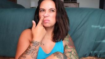 Candid Nose Picking