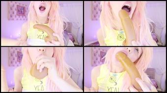 Cherrycrush Double Dildo Suck