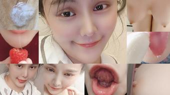 12licking leukorrhea/tongue/spit fetish