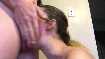 Extremely rough deep throat fuck for this lovely teen