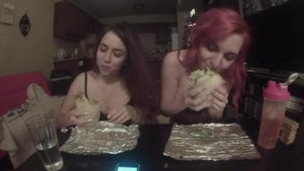 12. BURRITO EATING CONTEST girl girl