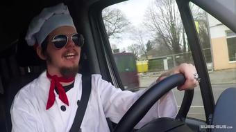 Bums Bus - Steak & Blowjob Day - German Delight In The Van