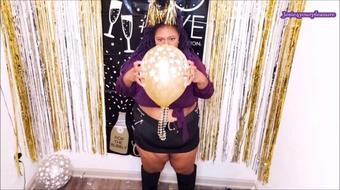 Josie4Yourpleasure New Years Eve Balloon Pop Hd