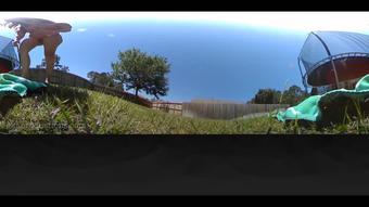 VR360* Giantess Stefania Finds U In Yard