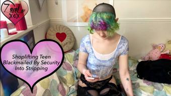Teen Shoplifter Blackmailed To Strip - Mar 13, 2022