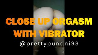 Close Up Orgasm with Vibrator
