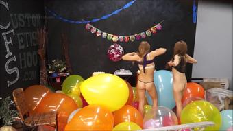 Julie n Kim Trash Birthday Party Setup