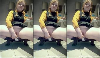 Slut Public Toilet Anal Pump