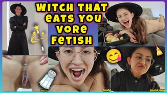 COSPLAYING WITCH THAT EATS YOUR ASS VORE DEVOUR FOOD FETISH