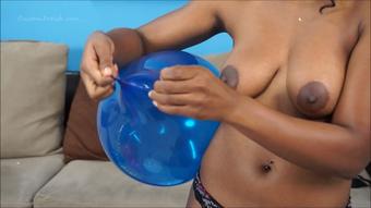 Alex Ties Balloon for Later Shoot