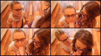 Brook Logan Double Blowjob From Me And Chloe Toy