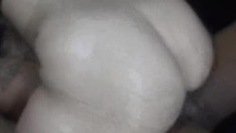 Hot wife ride's  huge black cock, creampie finish! pt 2
