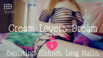 Squirt.Fishnet Dress.Cream Lovers Dream - April 05, 2021