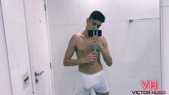 Victorhugo Taking A Bath In White Underwear She Wa
