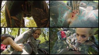 Anuskatzz Forest Fuck   Outdoor Rough Pussy Sex