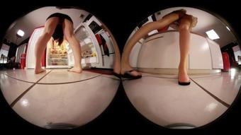 VR360* Neighbors Tease Ur Shrunken Body