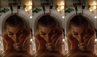 Blowjob in the shower