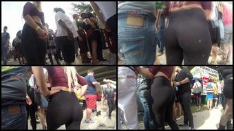 489 Gasp Black Seethru Leggigngs Bathroom Line