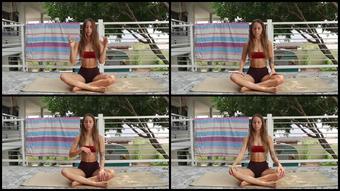 Girlinthewild 15 09 2020 900799555 Yoga Workshop Head Circles In Seated Pose With Hands Planted On The Knees Rotate The H