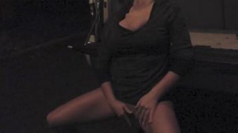 Nikki Eliot Cum In Car Public Parking At Night