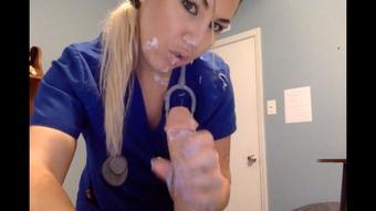 Nurse Gives Patient Blowjob