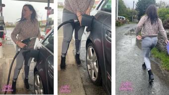 Wetting my jeans at the gas station & running errands - May 01, 2024
