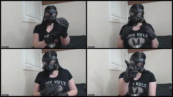 Booty4U Biohazard Babe In Mask And Gloves