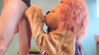 Mascot Gets A Facial
