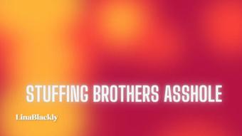 Stuffs Brothers Asshole w/ Honey & Cum