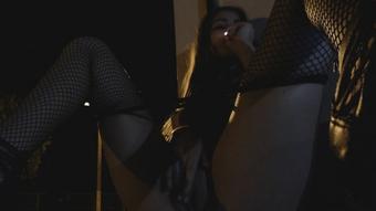 Sweet Teen Smoking And Masturbation In The Street