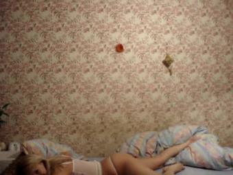 Skinny Blonde Teen Hardcore Fucked On Bed