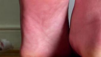 Ebony Girl Slowly Removes Her Shoes