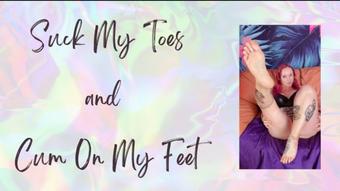 JOI suck my toes and cum on my feet - February 21, 2023